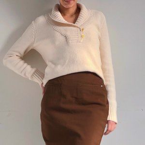 Ivory knit sweater